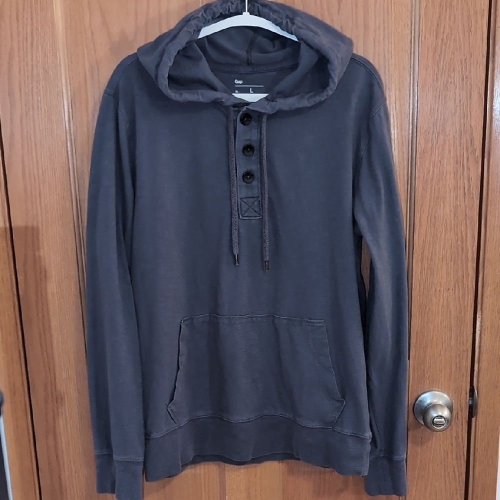 Men's Charcoal Hoodie by Gap